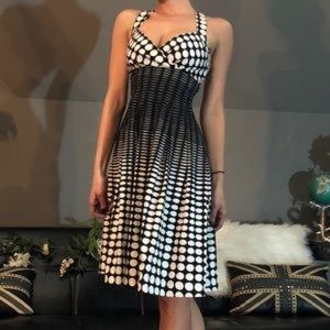 Black and White Polka Dot Dress | Calvin Klein